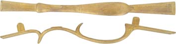 Triggerguard,
John Philip Beck, Lancaster or Lebanon County,
wax cast brass